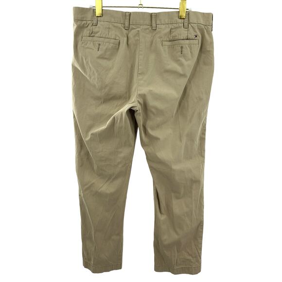 Tommy Hilfiger Custom Fit Khaki Tan Chino Pants Mens 38 x 30 Business Casual - Picture 4 of 9